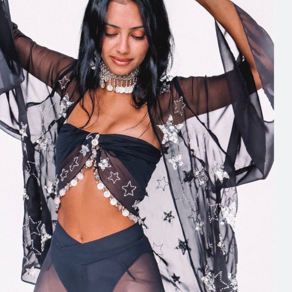 Sequin Star Kimono - Perfect for Taylor Swift Eras Tour!